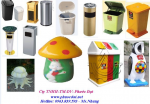 Thùng rác inox,thùng rác đá hoa cương,thùng rác gạt tàn inox.