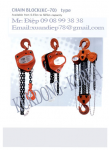 palang xich keo tay ( CHAIN BLOCK)