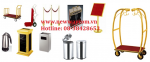 Xe đẩy hành lý, xe dọn phòng, xe linen, kệ dù, bảng chỉ dẫn, trụ phân cách, máy đánh giày.