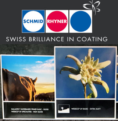 Sơn bóng, phủ bề mặt in, bao bì Schmid Rhyner Thụy Sĩ - Coating, Gloss