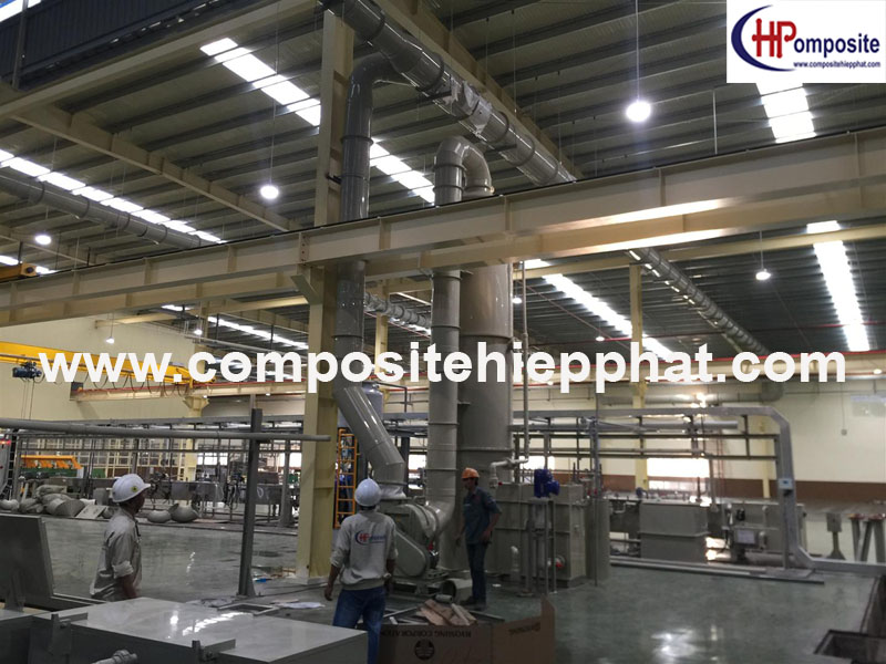 Tháp nhựa PP xử lý khí/mùi
