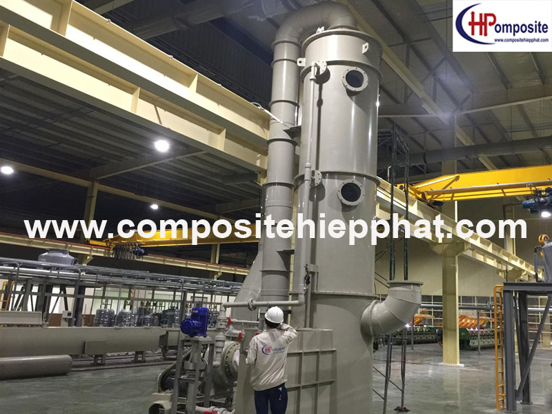 Tháp nhựa PP xử lý khí