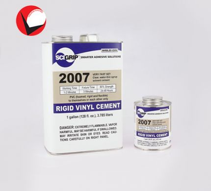 KEO DÁN NHỰA PVC CỨNG VÀ PVC DẺO, XỐP SCIGRIP® 2007