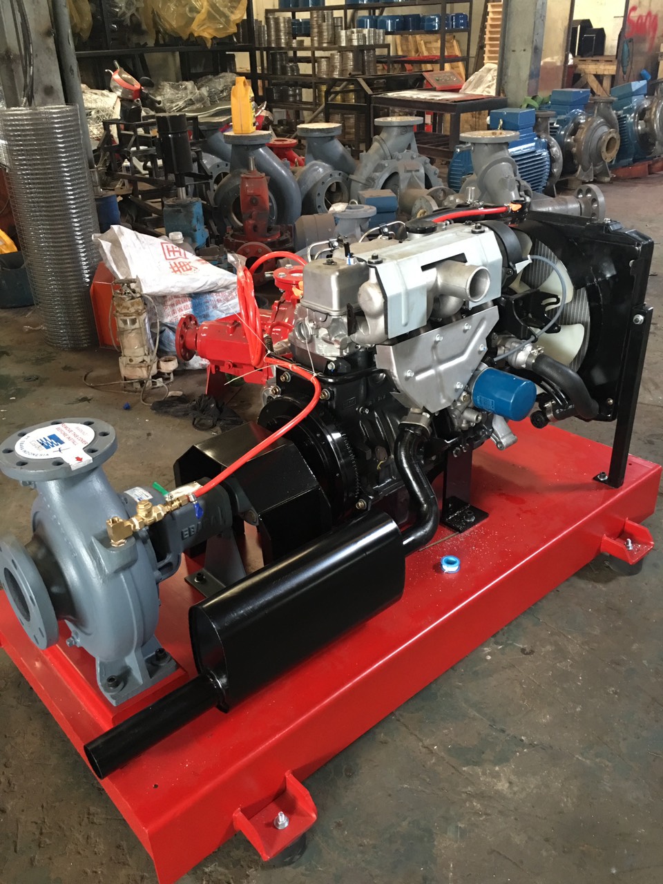 Máy bơm chữa cháy Diesel Ebara đầu bơm rời
