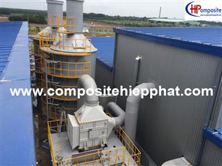 Tháp xử lý khí bằng nhựa composite