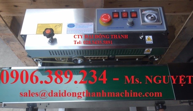 Máy ép miệng túi băng tải liên tục giá tốt nhất