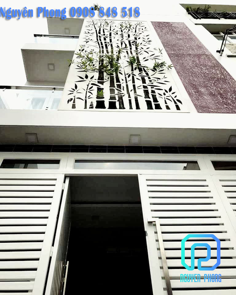 Tấm panel, mặt dựng sắt cắt hoa văn CNC trang trí mặt tiền cho biệt thự, nhà phố