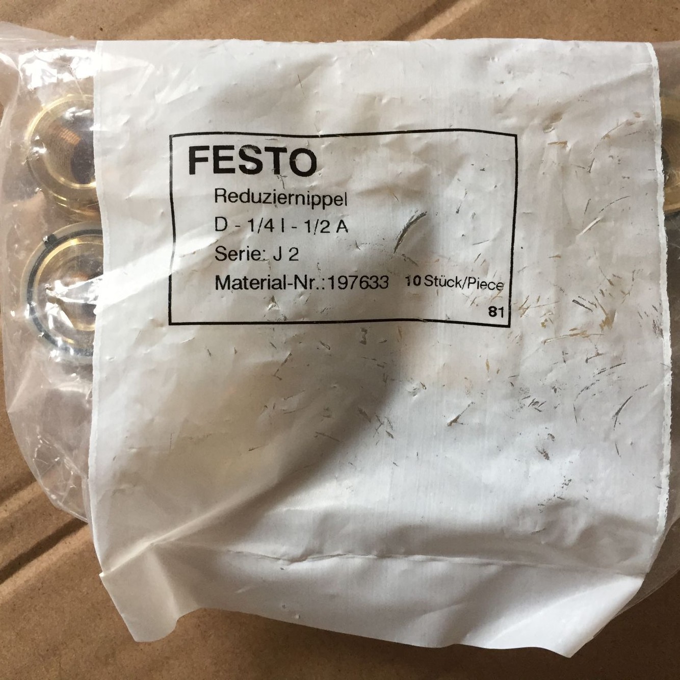 Đầu nối FESTO D-1/4I-1/2A 197633