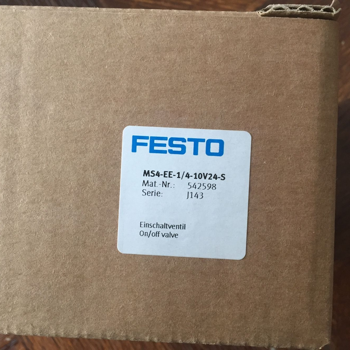 FESTO MS4-EE-1/4-10V24-S 542598