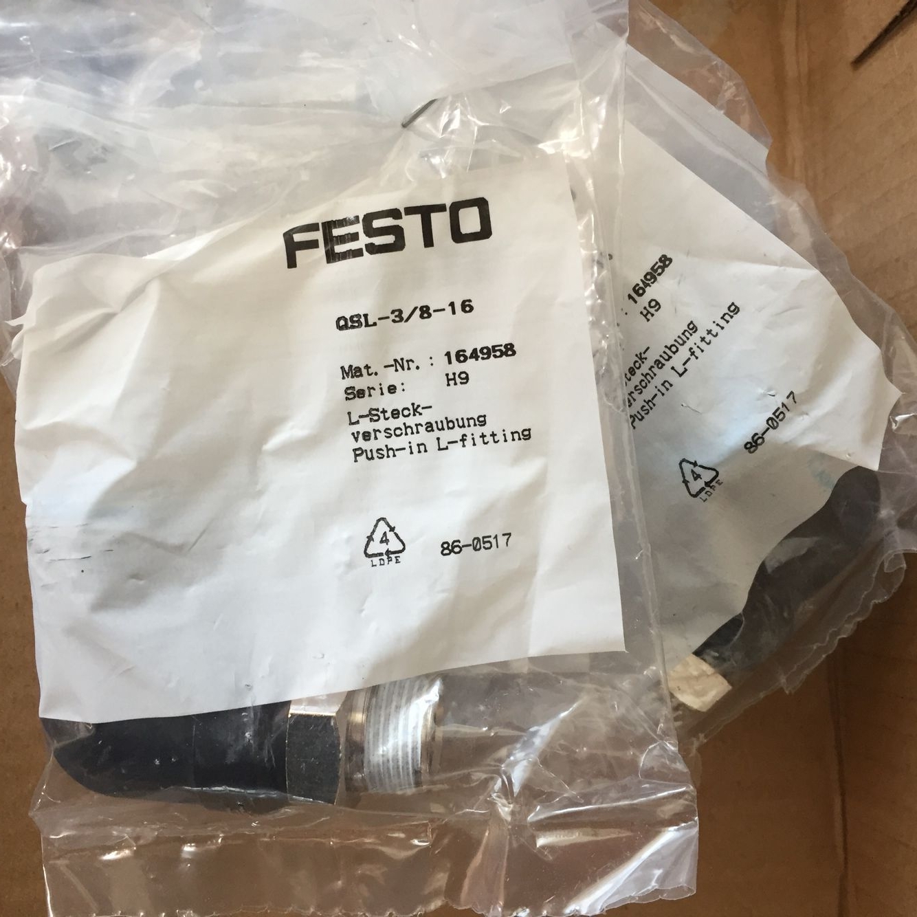 FESTO QSL -3/8-16 164958