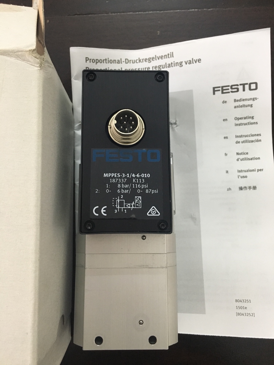Van điện từ FESTO MPPES-3-1/4-6-010 187337