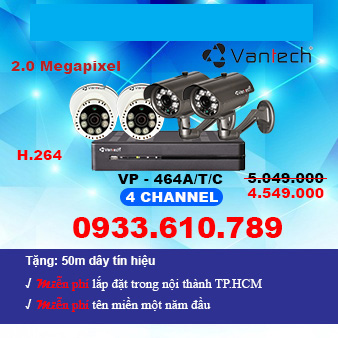 COMBO TRỌN GÓI 4 CAMERA