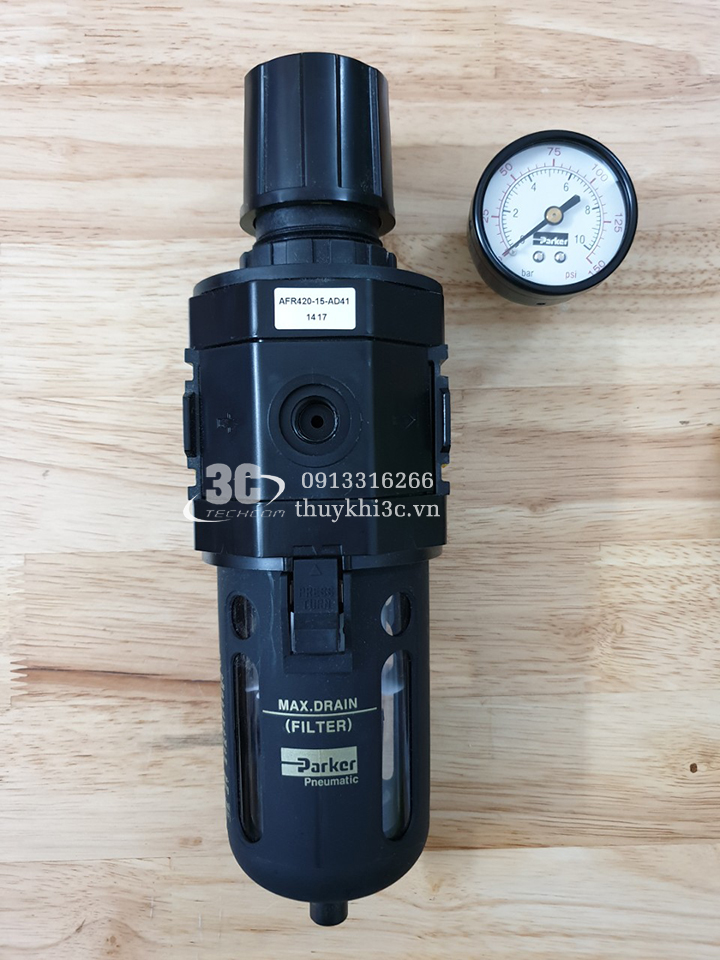 Bộ lọc đơn khí nén Parker AFR200-8, AFR200-8-AD20, AFR320-8, AFR320-8-AD41, AFR320-10, AFR320-10-AD41, AFR420-15, AFR420-15-AD41