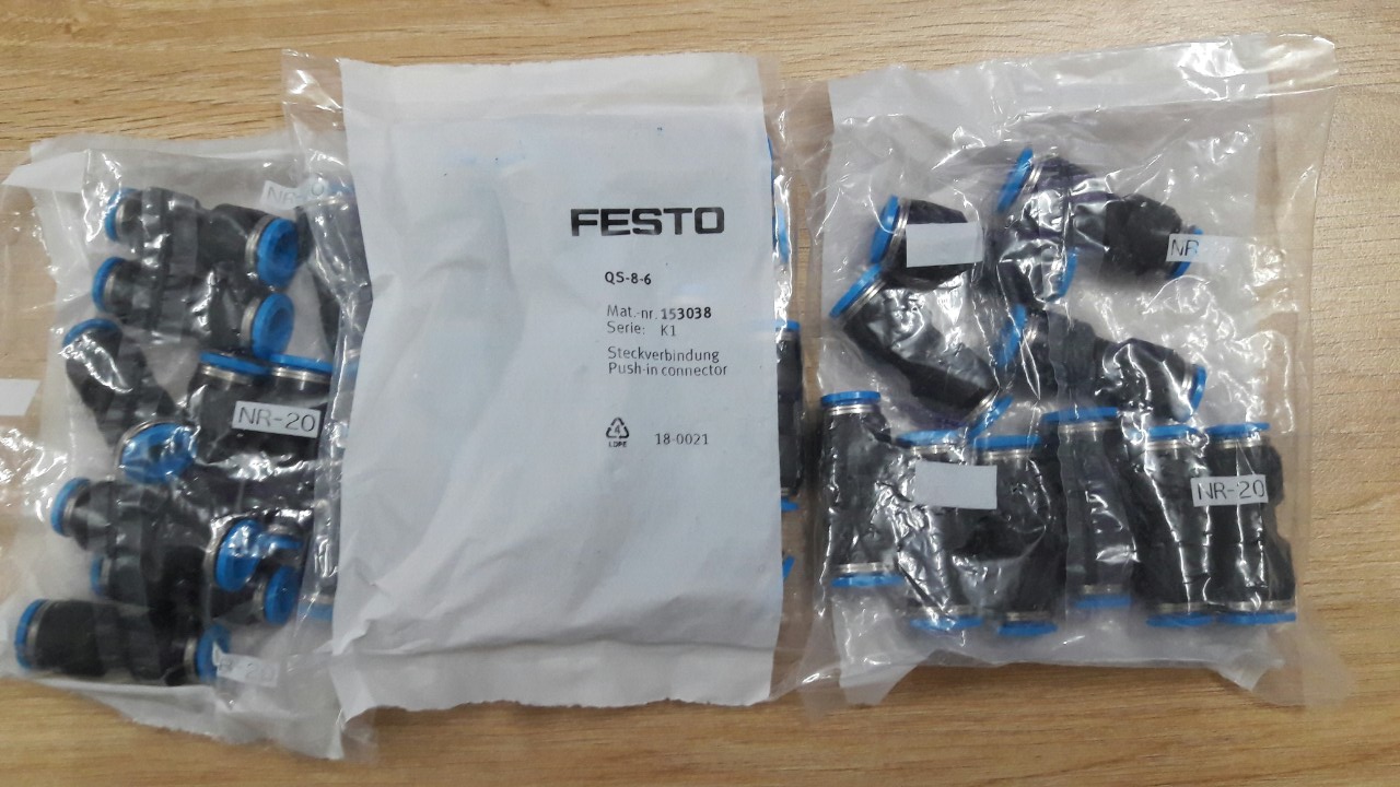 Đầu nối FESTO QS-8-6
