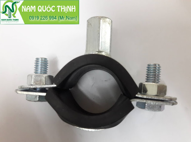 Kẹp treo ống thép luồn dây điện có ron cao su