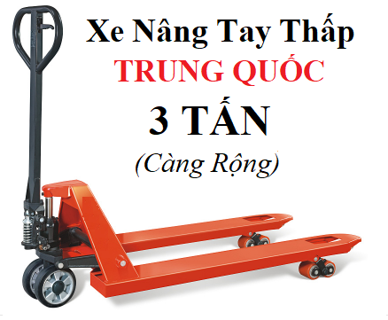 Xe nâng tay thấp 3 tấn giá rẻ tại Bình Dương