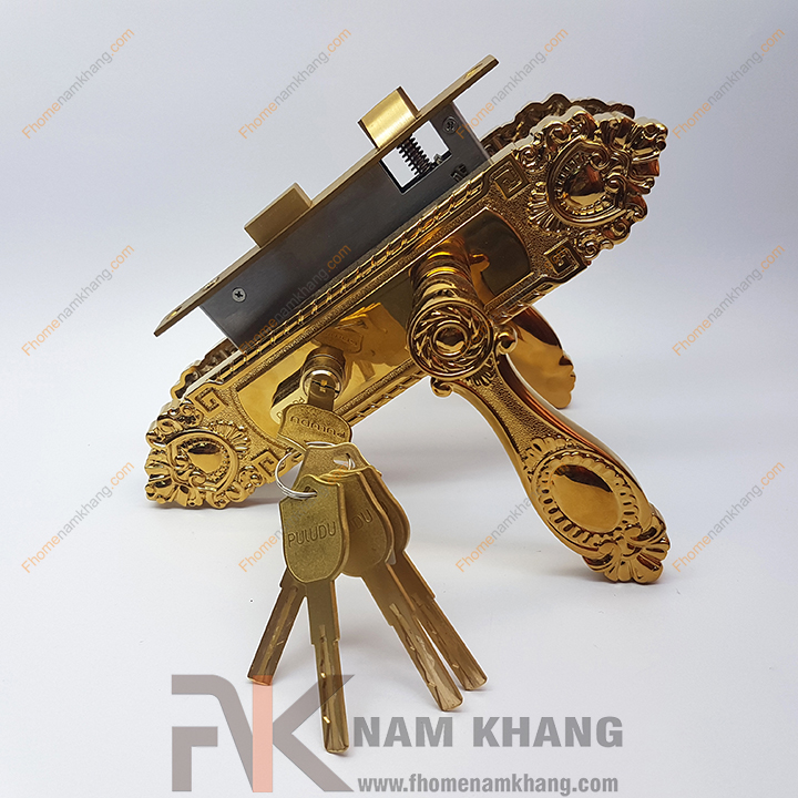 Khóa cửa gỗ thông phòng NK190M-PVD