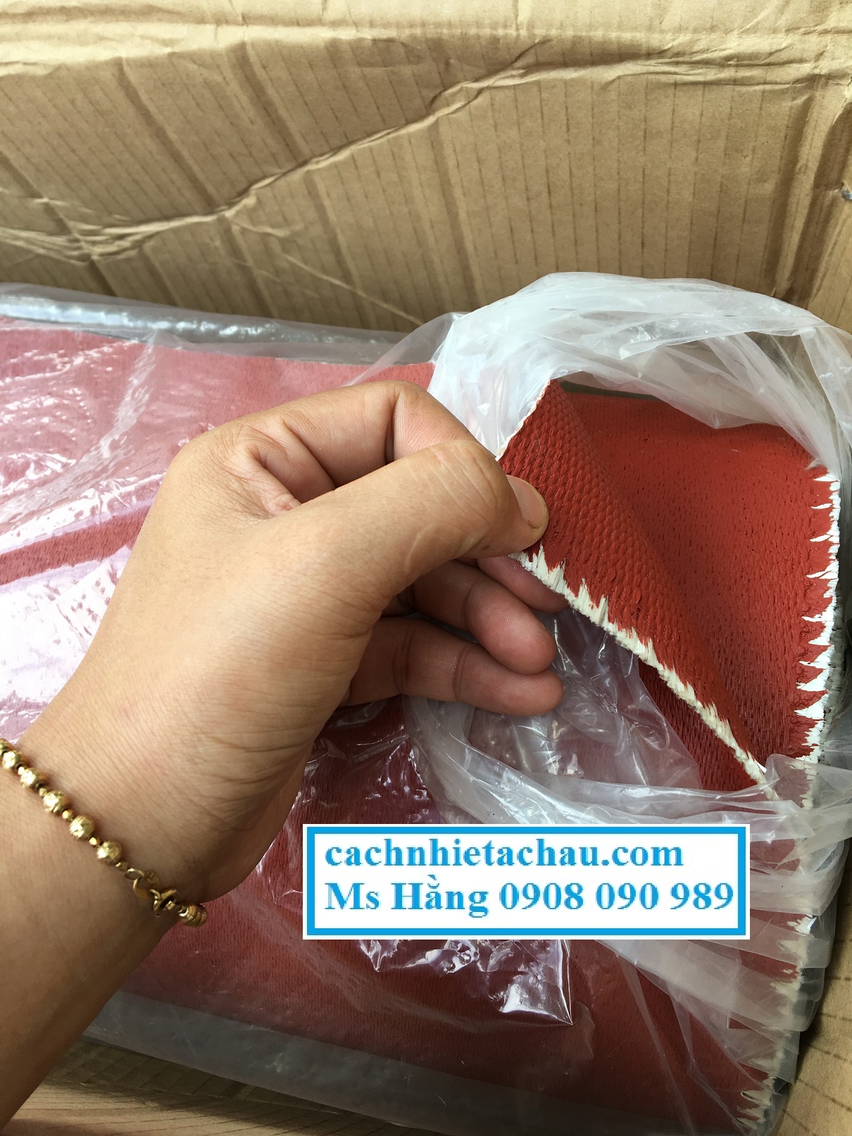 Vải Silicone hai mặt cốt thủy tinh chống cháy tia lửa trực tiếp