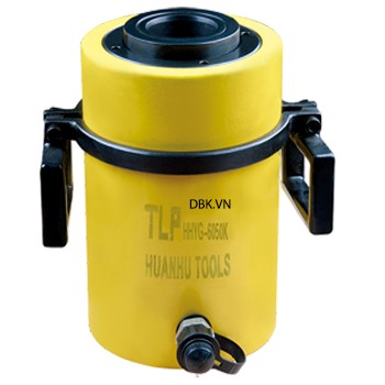 Kích thủy lực 1 chiều rỗng tâm 60 tấn hành trình 100mm TLP HHYG-60100K