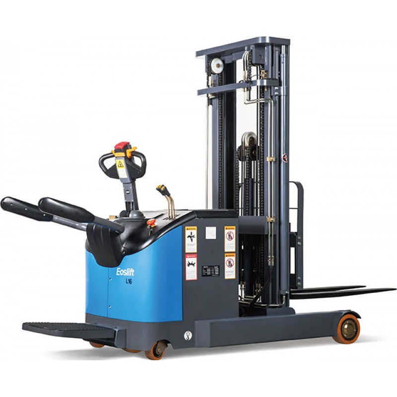 Xe nâng điện cao có bệ đứng lái Eoslift