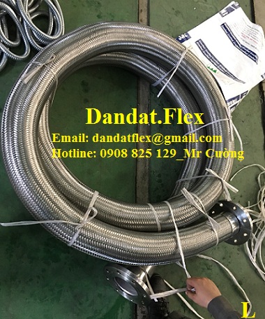 Dây mềm inox kết nối bích