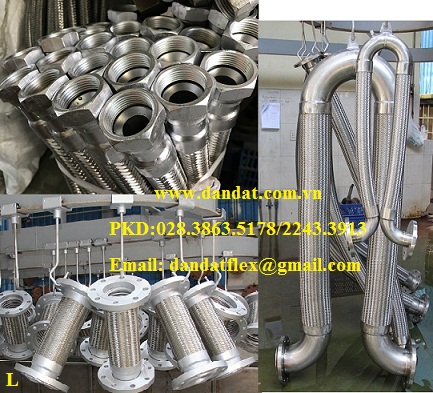 Khớp nối mềm chống rung dn100, khớp nối giãn nở, ống nối inox