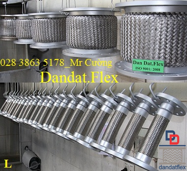 Khớp nối mềm inox 304, khớp nối mềm inox 316, khớp nối mềm inox dn50, dây nối mềm inox, khớp nối chống rung