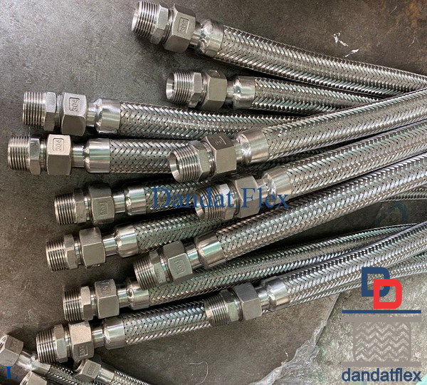 Khớp nối mềm inox lắp kép