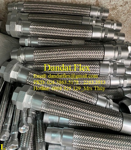 Khớp nối mềm nối ren chịu nhiệt