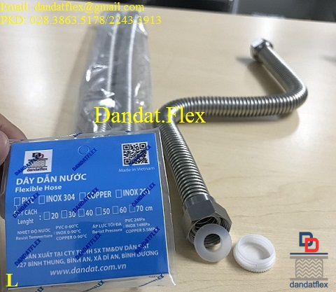 Ống dẫn nước 2 đầu kết nối ren 1/2