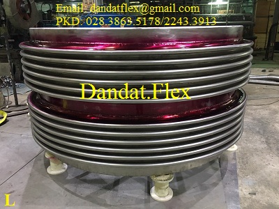 Ống mềm chịu nhiệt đàn hồi ( Ống bellows 1.5ly x 2 lớp)/khớp giãn nở/khớp co giãn/ong chiu nhiet dan hoi