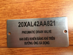 Chuyên Nhãn mác, Tem nhãn, Name Plate, Name tag, Logo, Biển hiệu kim loại Inox, Đồng, Nhôm...