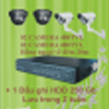 Lắp đặt camera trọn gói giá rẻ, Bộ KIT 4 CAMERA VANTECH