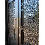 Nhận thi công cầu thang, lan can, cửa cổng, cửa chính - Sắt mỹ thuật được uốn bằng  phương pháp thủ công