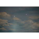 Bầu trời xanh có ánh sao