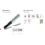 Dao phay ngón cắt cho thép độ cứng tới 50 Hrc