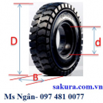 Vỏ đặc xe nâng hàng, bánh xe nâng hàng