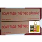 Thẻ treo giàng giáo