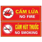 Bảng cấm lửa - Cấm hút Thuốc giá 25.000
