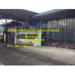 Màn nhựa pvc  xanh trong ngăn lạnh