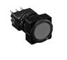 Idec - Round Flush with Black Plastic Bezel (Pushbuttons)