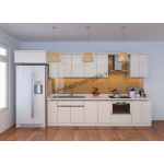 Tủ bếp gỗ acrylic đơn sắc