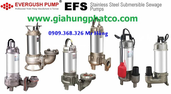 Máy bơm chìm nước thải toàn thân Inox | Phân Phối Máy Bơm Chìm Nước | Đại lý máy bơm Teco | Máy bơm hút bùn toàn thân inox
