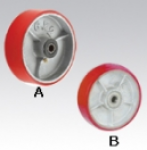 Bánh xe PU Gang, banh xe day cong nghiep, banh xe