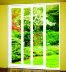 Cửa đi mở trượt uPVC