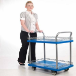 xe đẩy vật tư, linh kiện, xe đẩy hàng 1 tầng, 2 tầng, 3 tầng sàn nhựa