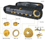 Ga lê tỳ, Ga lê đỡ, Bánh Sao, Dẫn Hướng, Dải Xương Xích, Lá Xích Máy Đào, Máy Ủi
