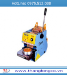máy dập cốc thủ công, máy dán miệng cốc, máy dán miệng ly, may dap coc thu cong