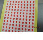 Tem mũi tên, giấy đánh số