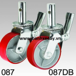 Bánh xe giàn giáo PU Gang, banh xe day gian giao, banh xe gian giao